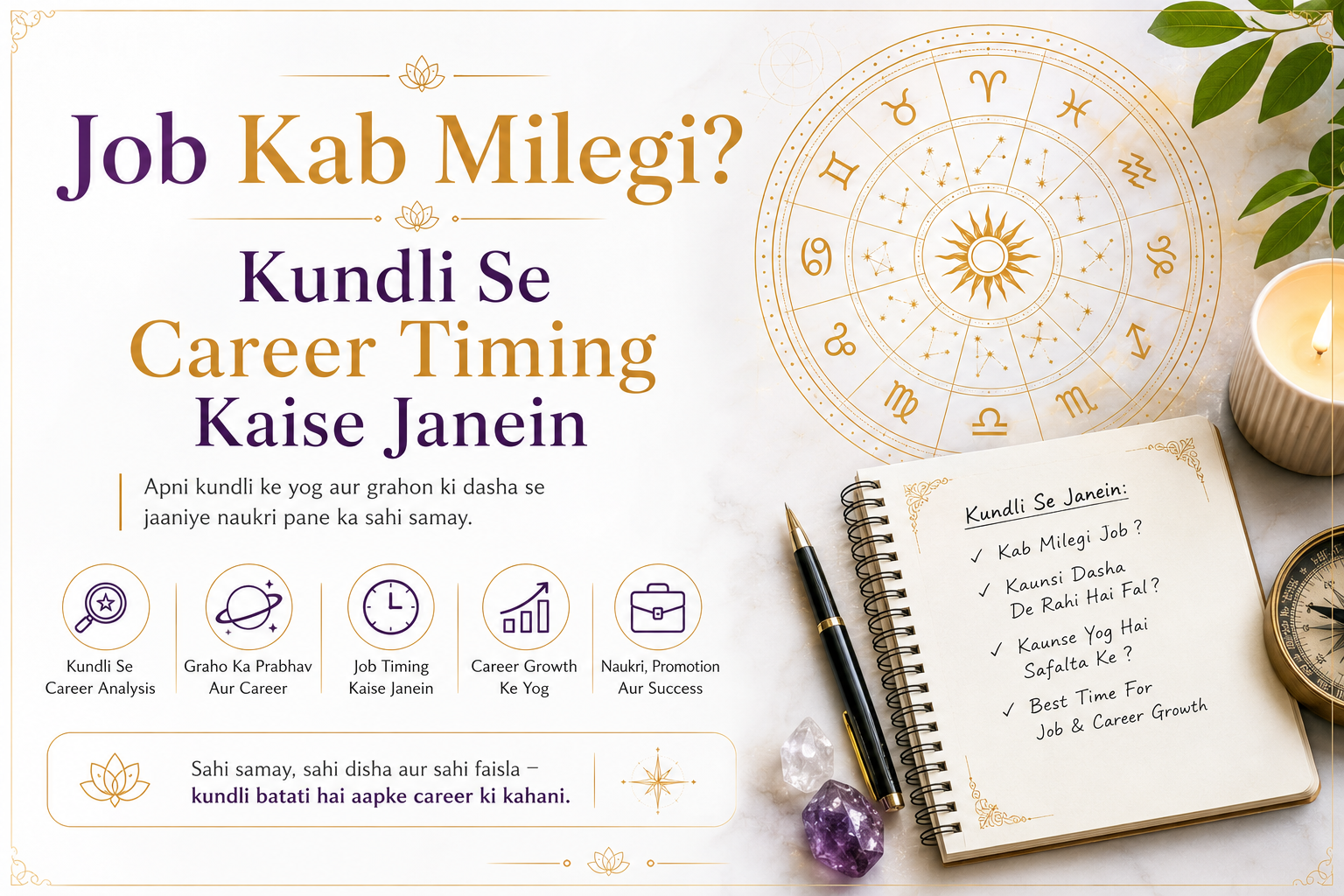 Job Kab Milegi Kundli Se Career Timing Kaise Janein